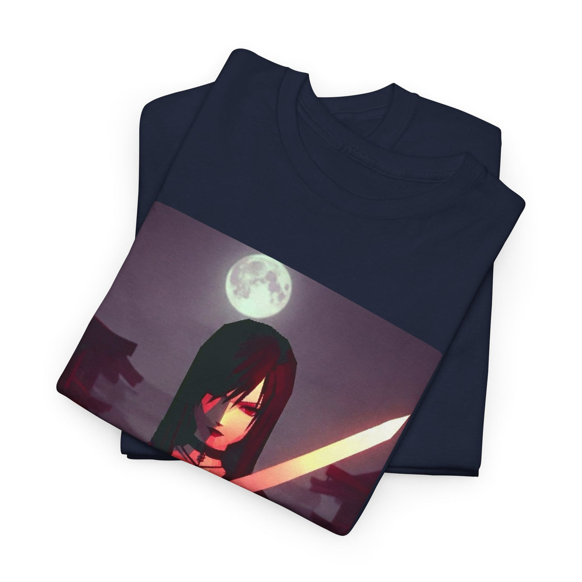 Samurai Warrior With Glowing Katana Tee