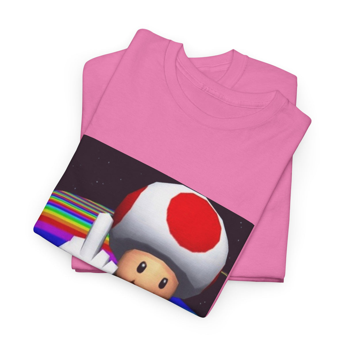 Toad Flipping The Bird On Rainbow Road Tee