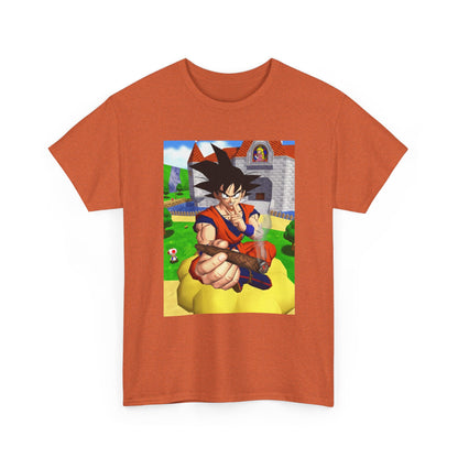 Goku Blazing On Nimbus At Mushroom Kingdom