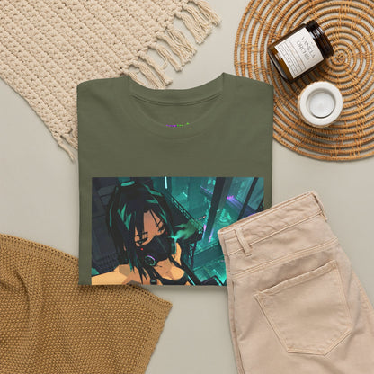 Midnight Ember Leaf Graphic Tee