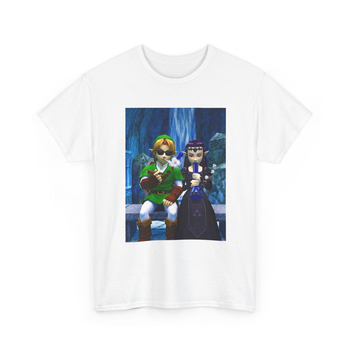 Hero and Princess Taking A Hit Tee