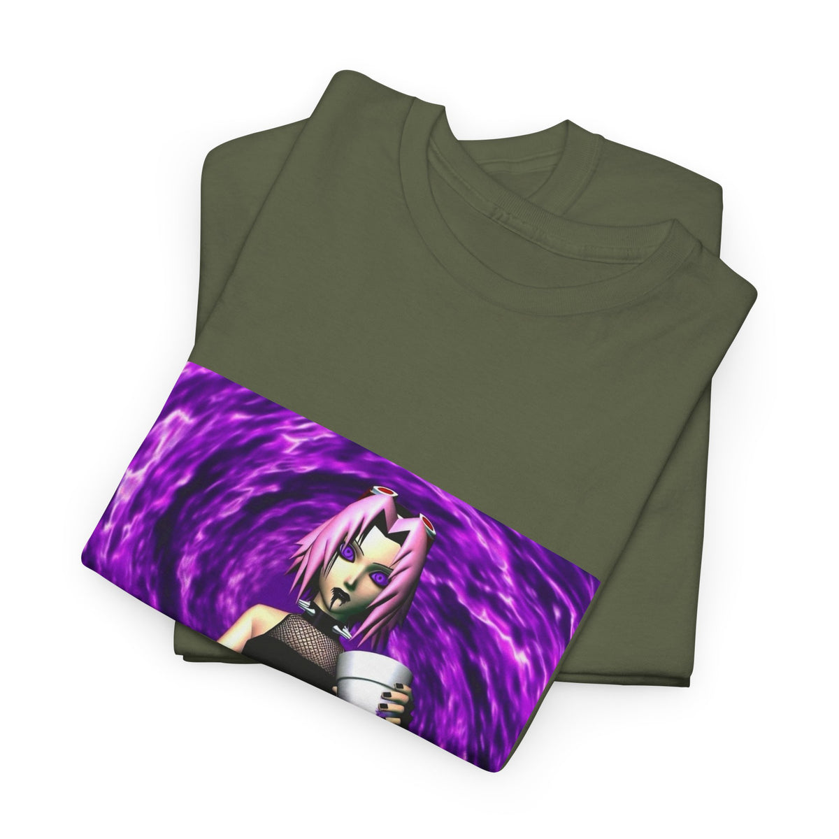 Goth Sakura With Purple Drank Tee