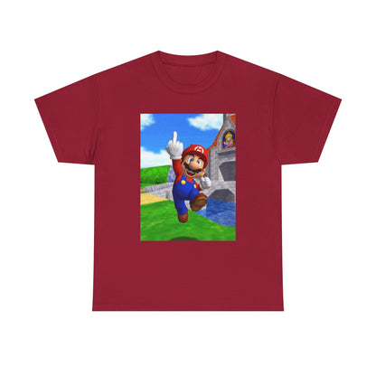 Mario Giving The Middle Finger Tee