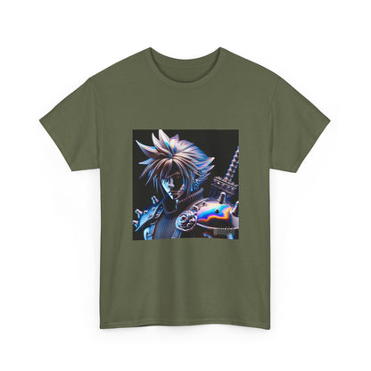 Chrome Warrior With Spiky Hair Tee