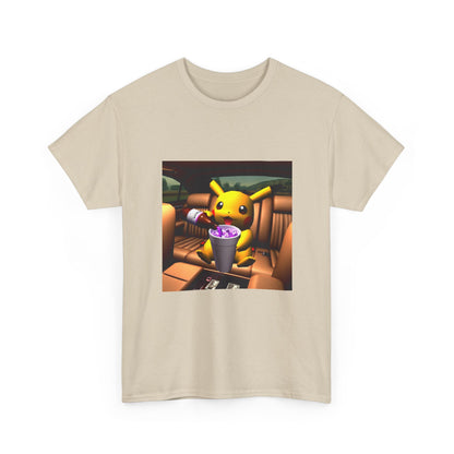 Pikachu Pouring Lean In Car Tee