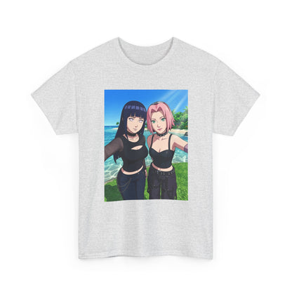 Goth Hinata and Sakura Beach Selfie