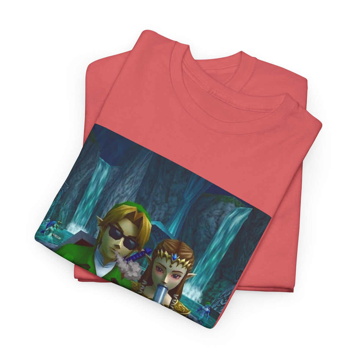 Link And Zelda Sharing A Smoke Tee
