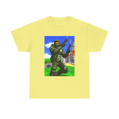 Master Chief Blazing In Mushroom Kingdom