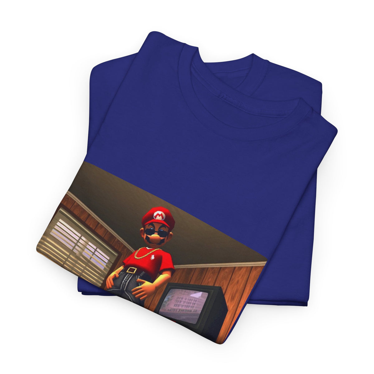 Gangster Mario Chillin' In The Crib Tee