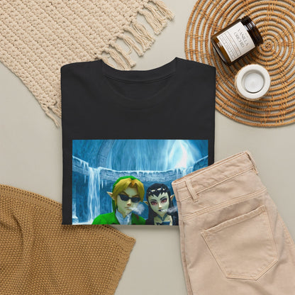 Link And Zora Chilling In Ice Cavern