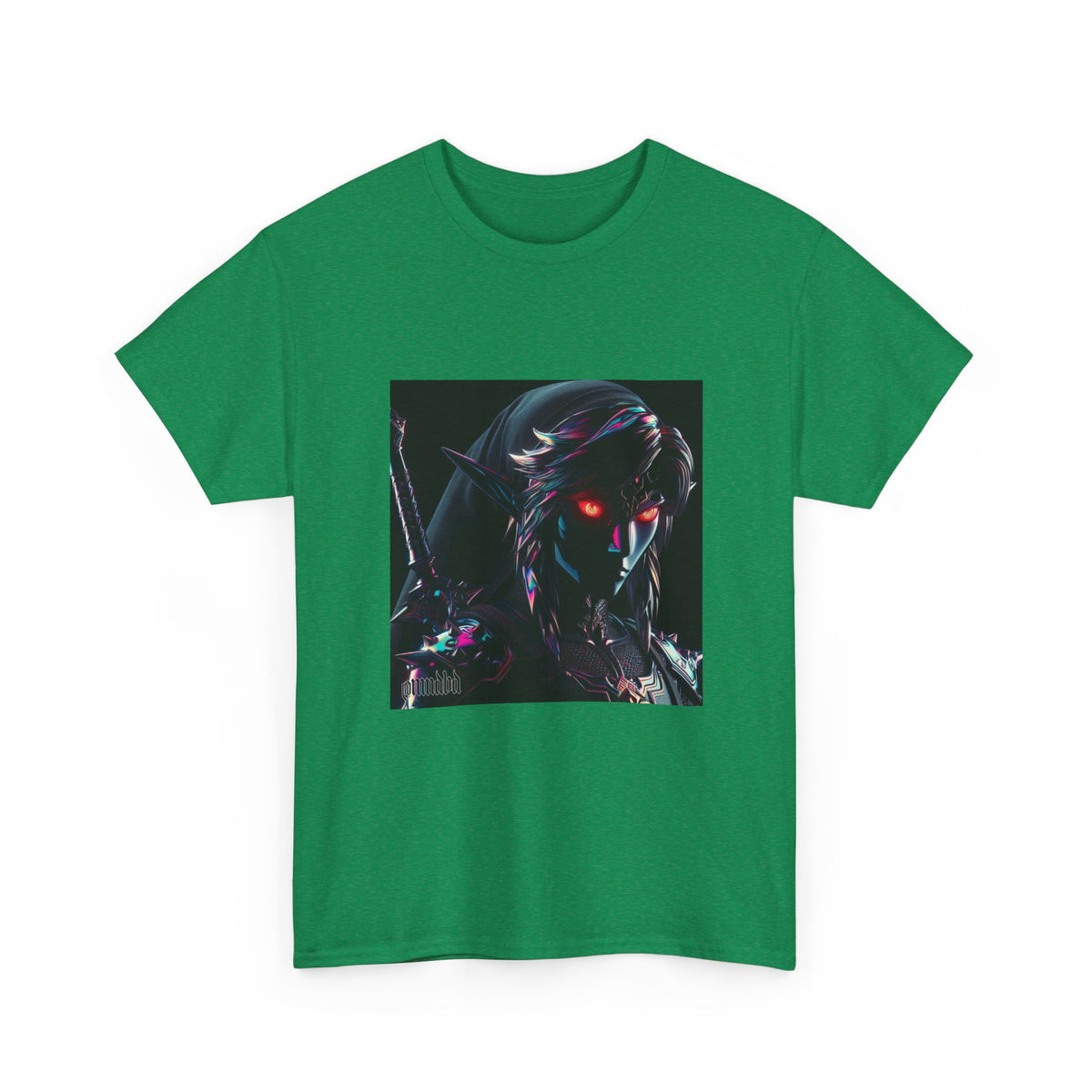Chrome Dark Elf With Glowing Eyes Tee