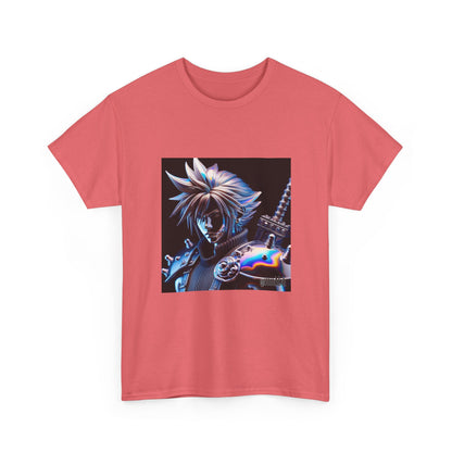 Chrome Warrior With Spiky Hair Tee