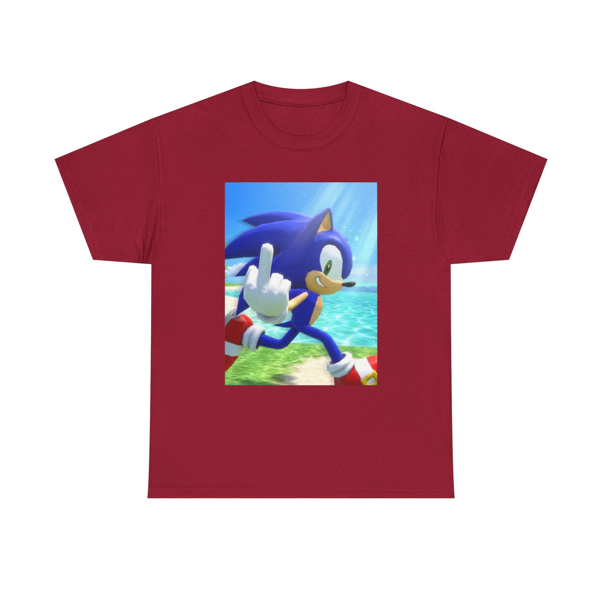 Sonic Gives The Finger Tropical Tee