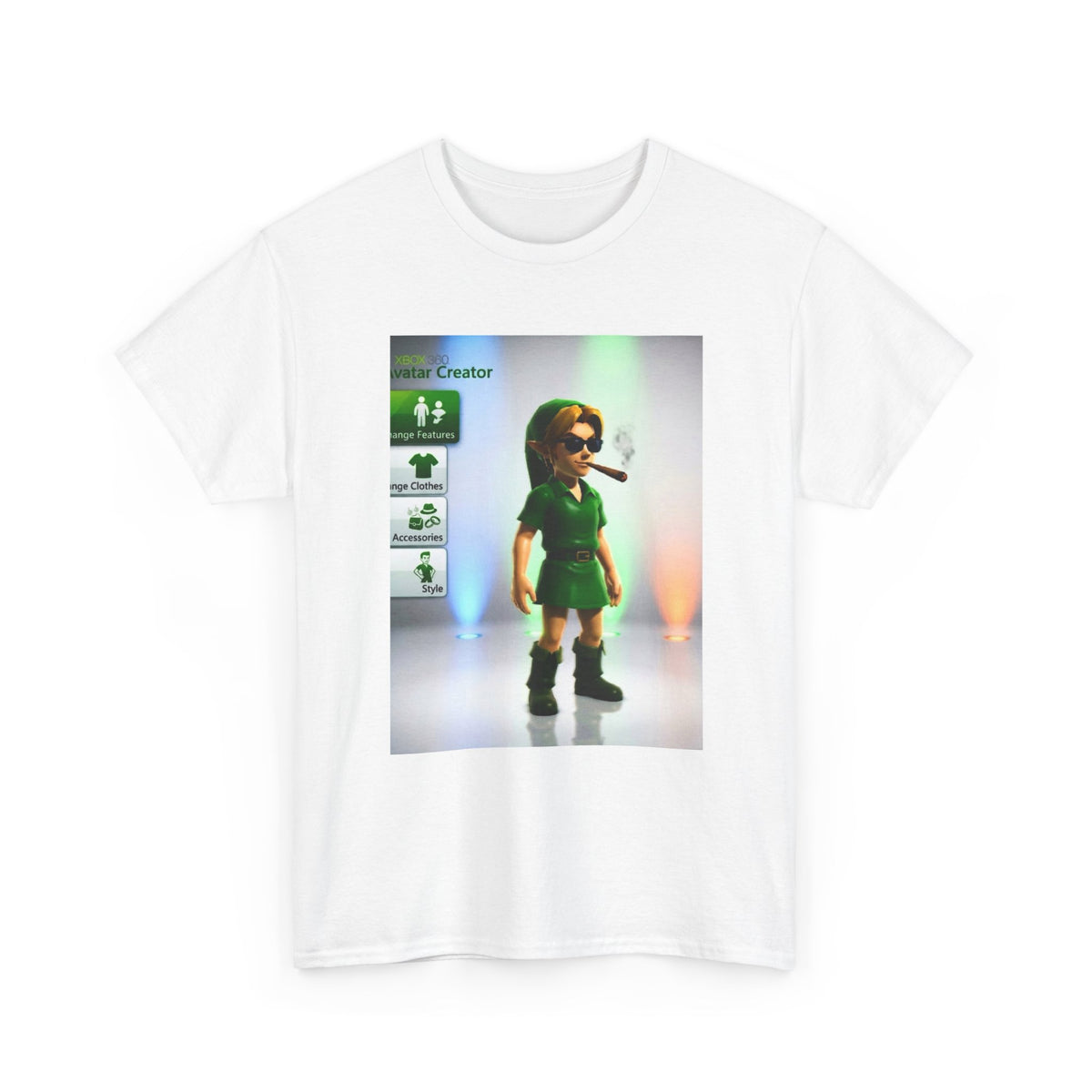 Xbox Avatar Link Smoking Blunt Tee