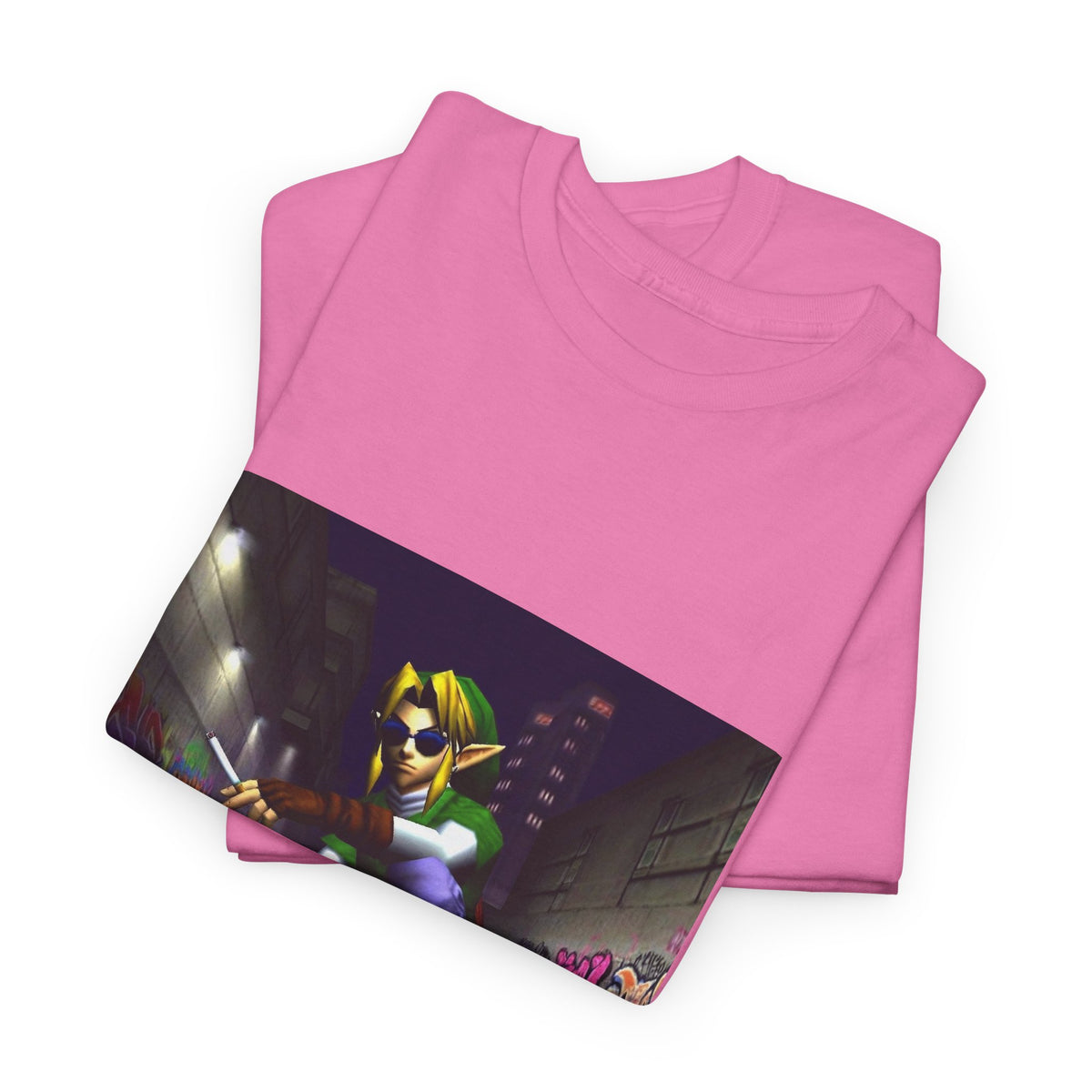 Link Skater Smoking In Alley Tee