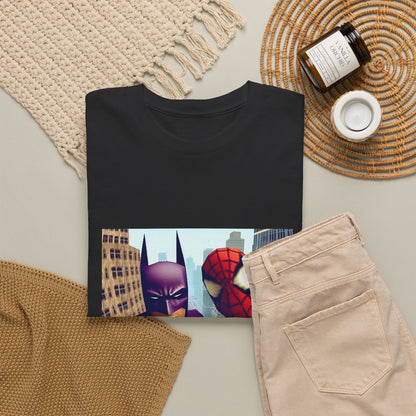 Batman Smoking, Spidey With Stacks Tee