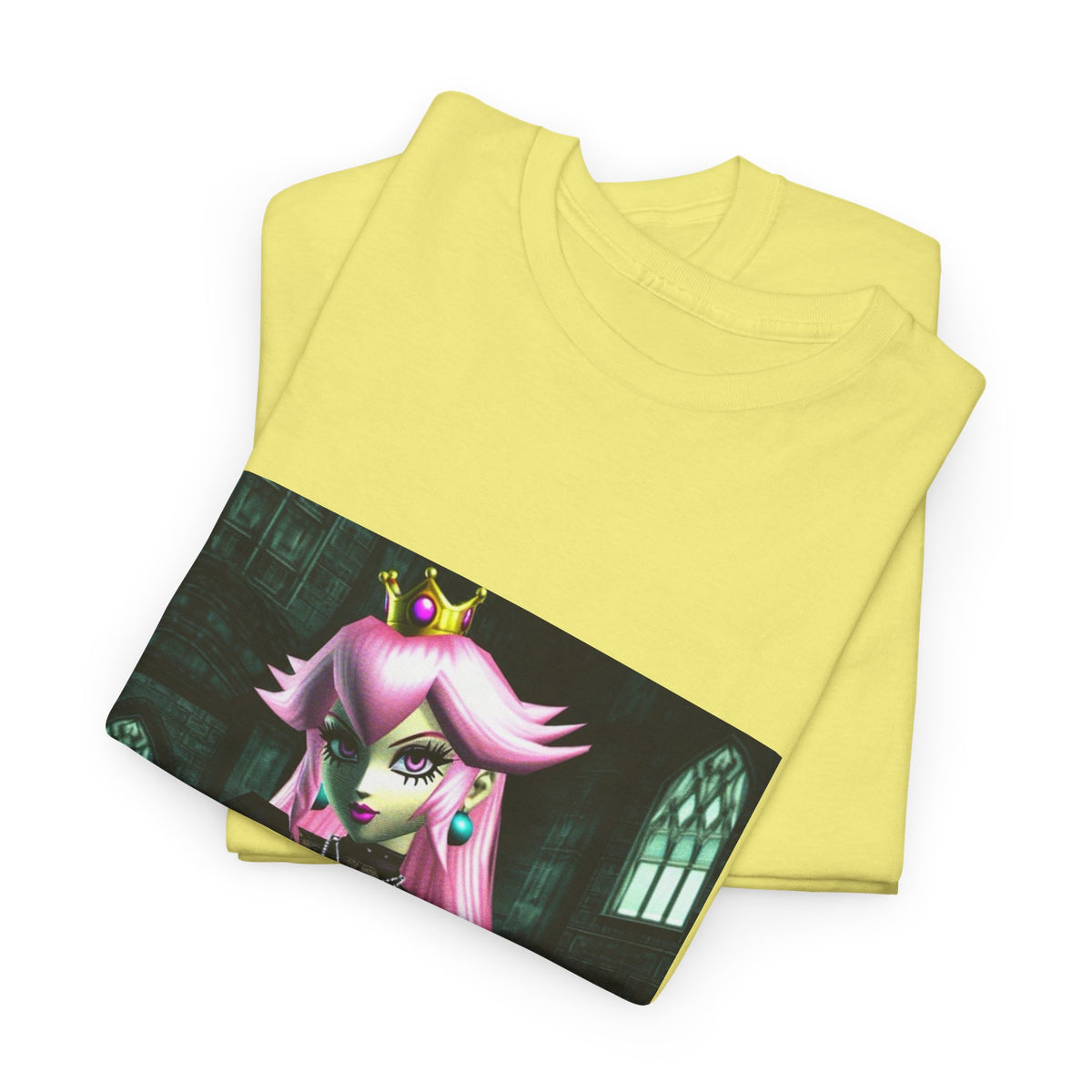 Goth Peach In Haunted Castle Tee