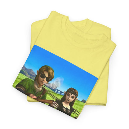 Link And Zelda Passing A Blunt Tee