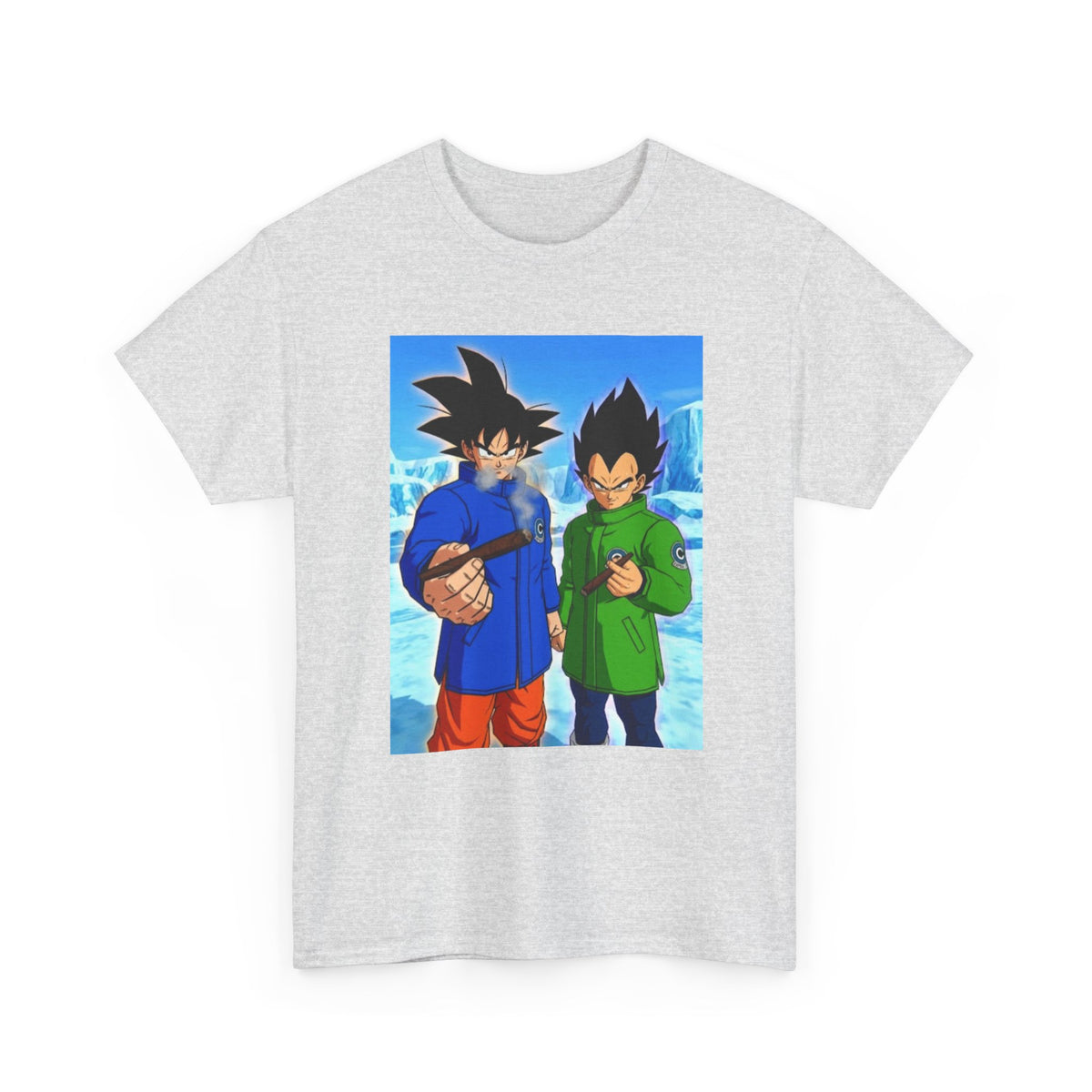 Goku and Vegeta Smoking in the Snow Tee