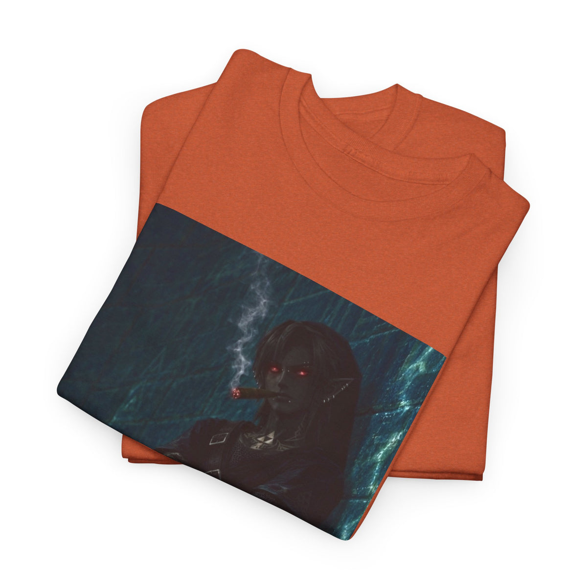 Dark Link Smoking A Lit Cigar Tee