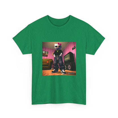 Gangsta Hello Kitty Chillin' In Low Poly Room Tee