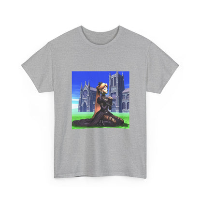 Gothic Princess Peach Praying At Cathedral