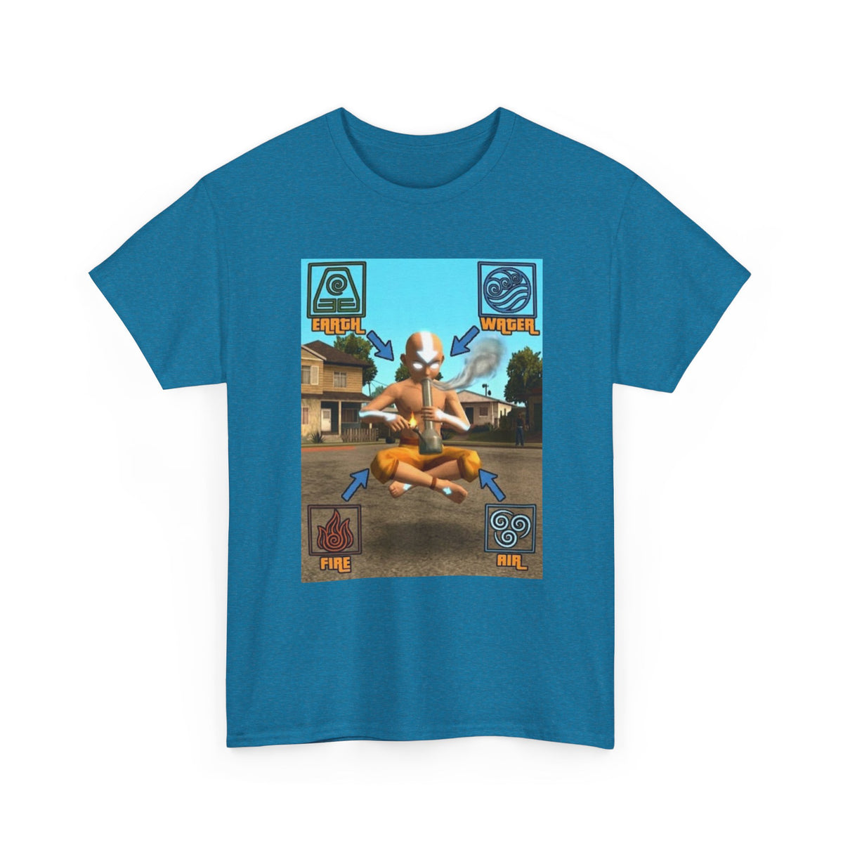 Bender Aang Meditating with Bong Tee
