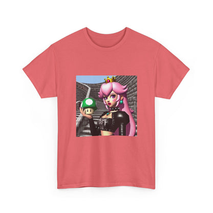 Goth Peach Holding A Green Mushroom Tee