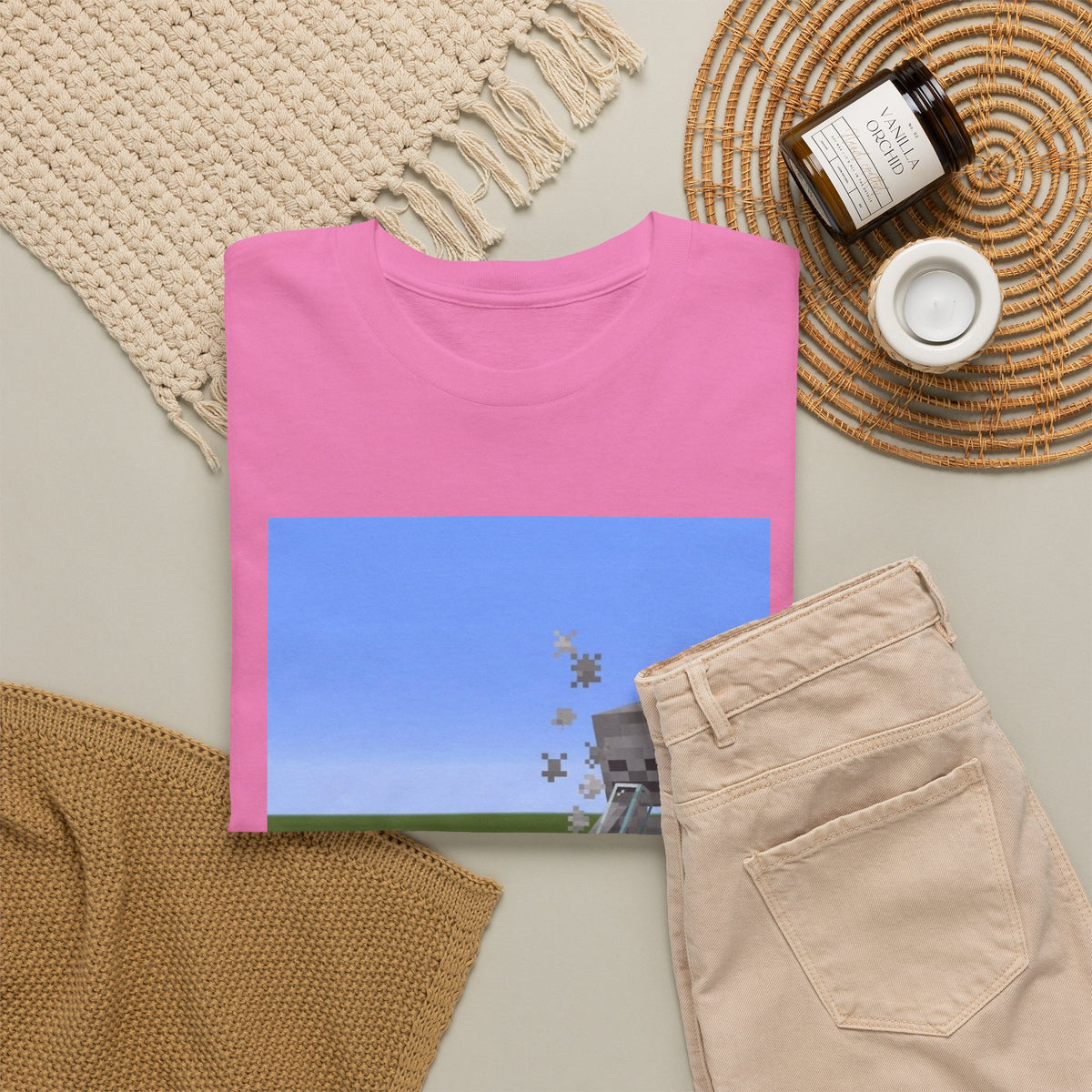 Minecraft Skeleton Taking A Hit Tee