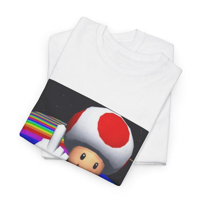 Toad Flipping The Bird On Rainbow Road Tee