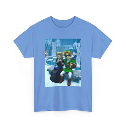 Link And Dark Zelda Chilling In Zora's Domain