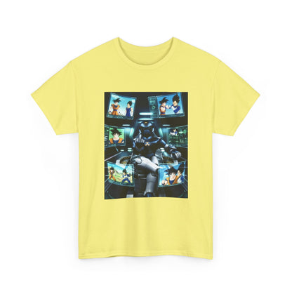 Sci-Fi Robot Flipping Off Goku and Vegeta