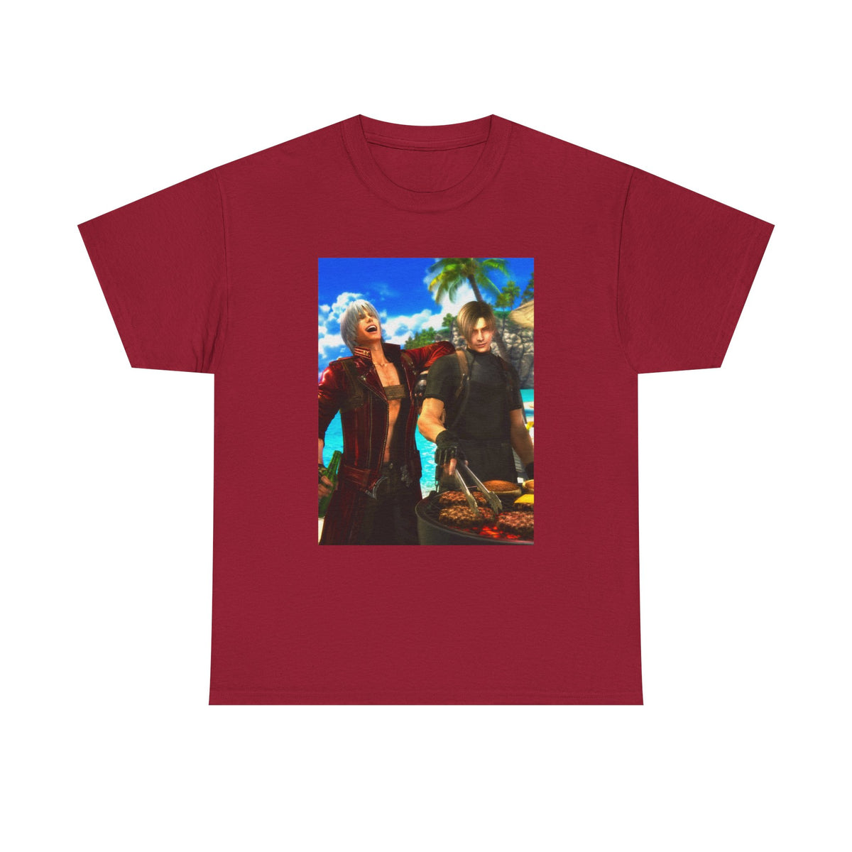 Dante and Leon Grilling on the Beach Tee