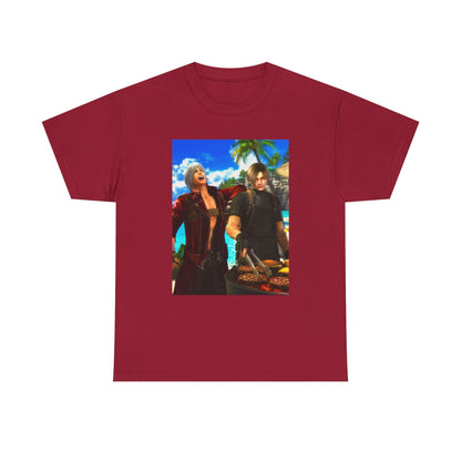 Dante and Leon Grilling on the Beach Tee