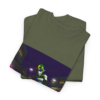 Skater Link Smoking In Neon Alley Tee