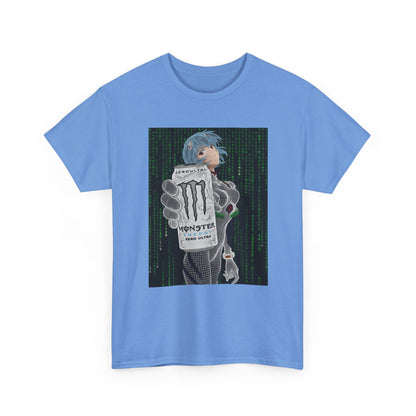 Rei Ayanami Holding Monster Energy Wireframe Tee