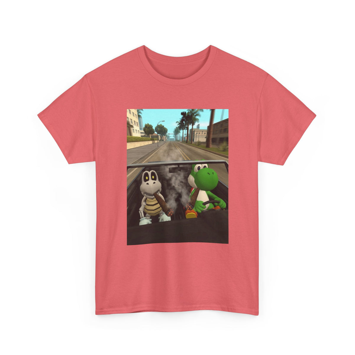 Yoshi And Dry Bones Cruising And Smoking (Design 5)
