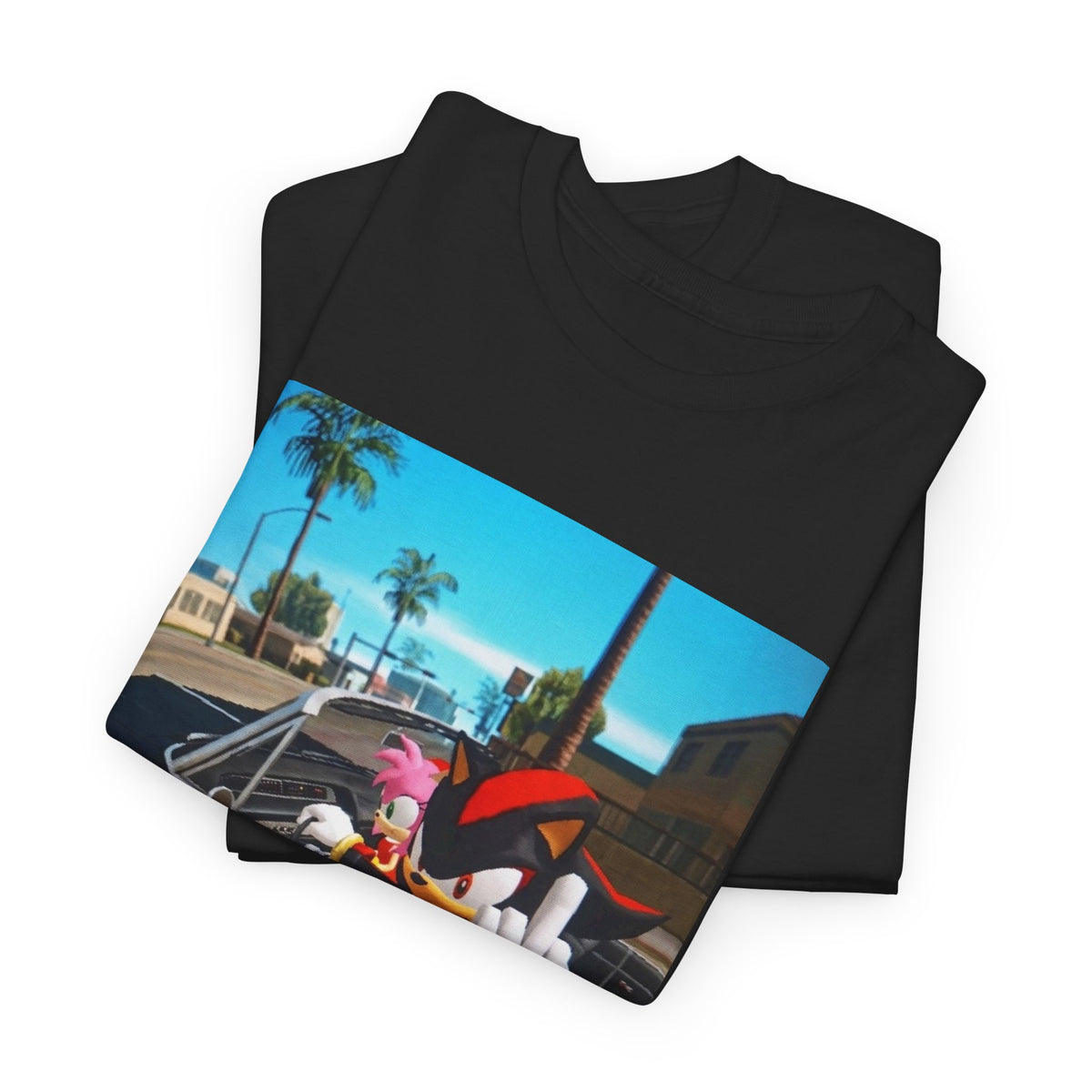 Shadow The Hedgehog Driving With Attitude Tee