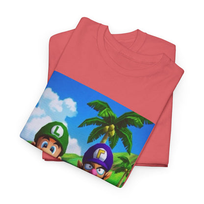 Luigi and Waluigi Flipping The Bird Tee