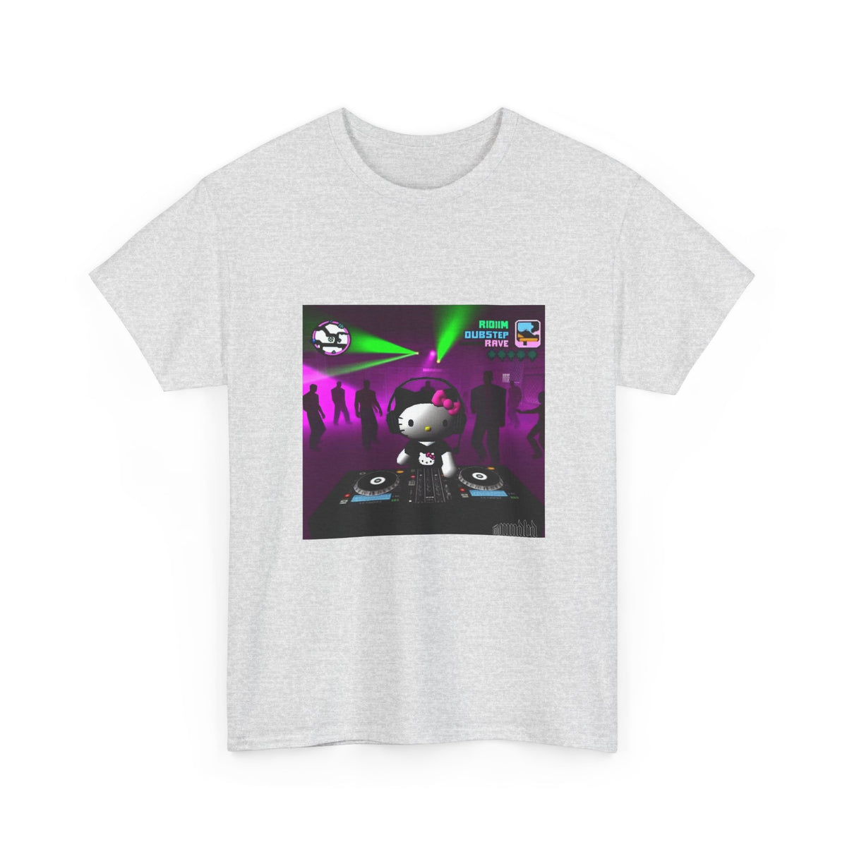 Hello Kitty DJing Dubstep Rave Tee