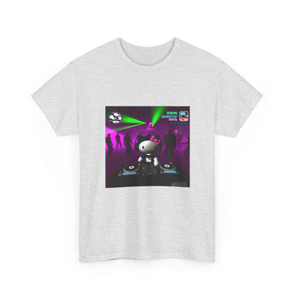 Hello Kitty DJing Dubstep Rave Tee