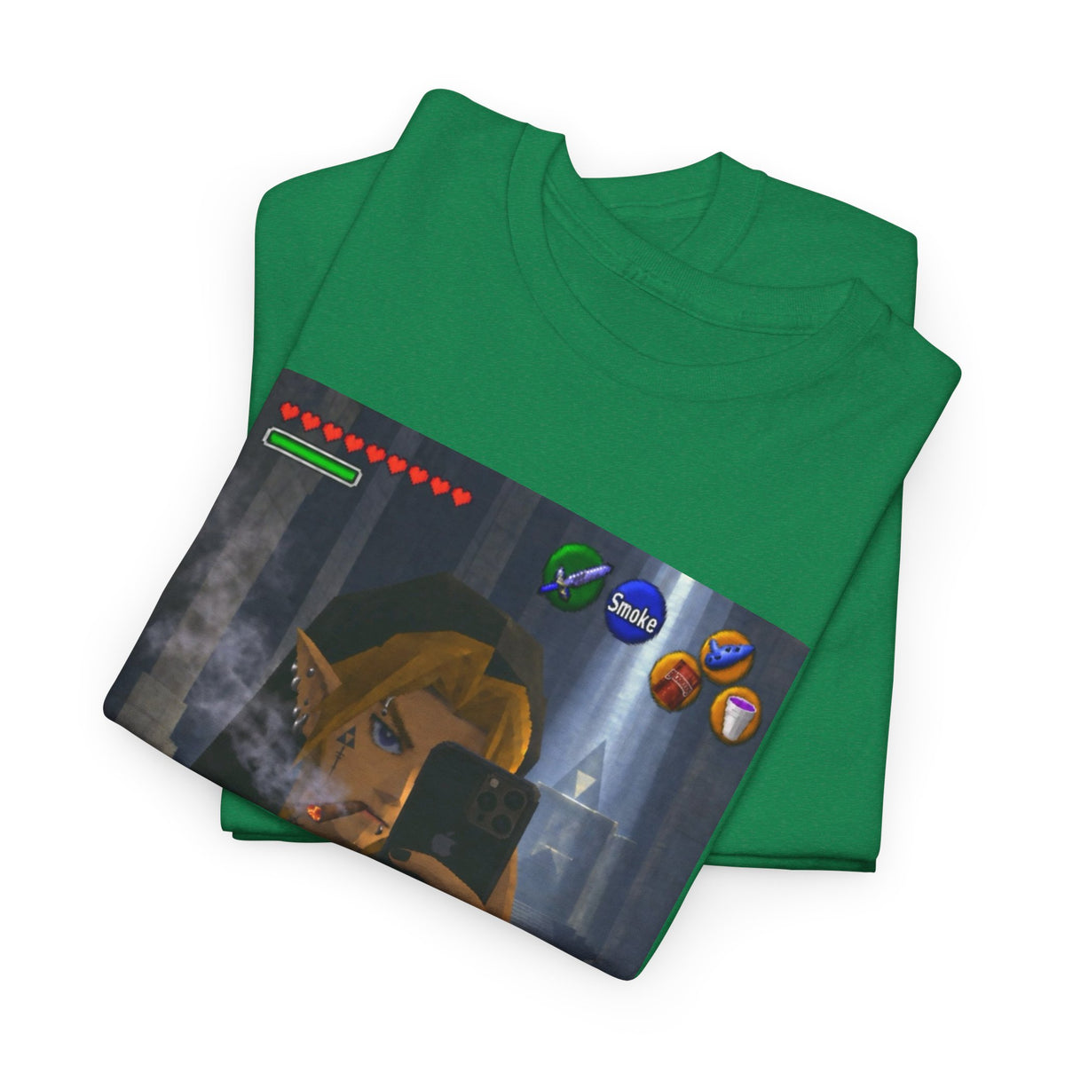 Edgy Link Smoking Selfie Tee