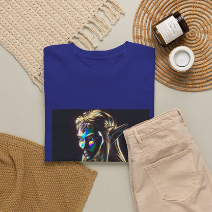 Iridescent Elven Warrior Princess Chrome Tee