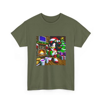 Shadow The Hedgehog Christmas Drip Tee