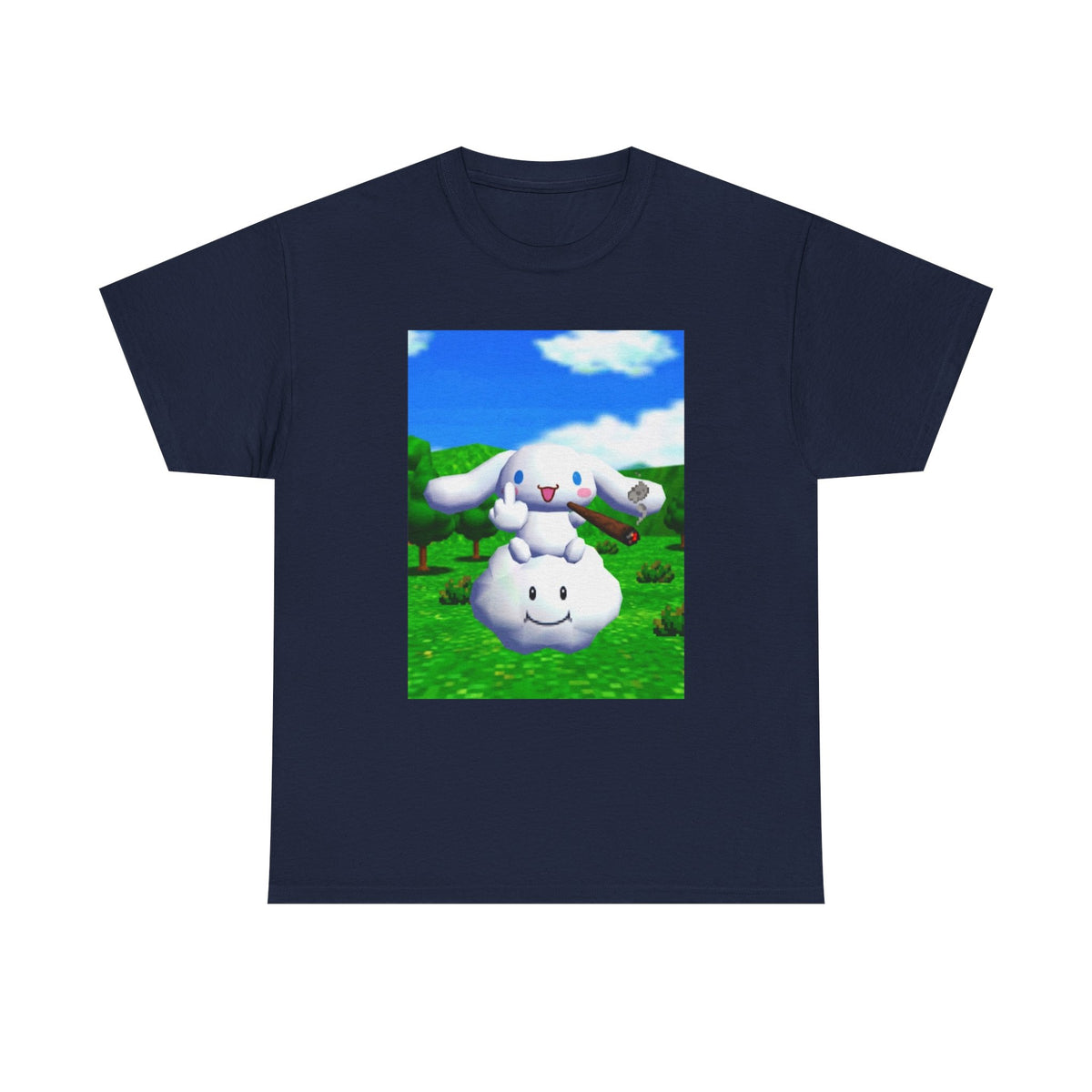 Cinnamoroll Bunny Flipping The Bird Tee