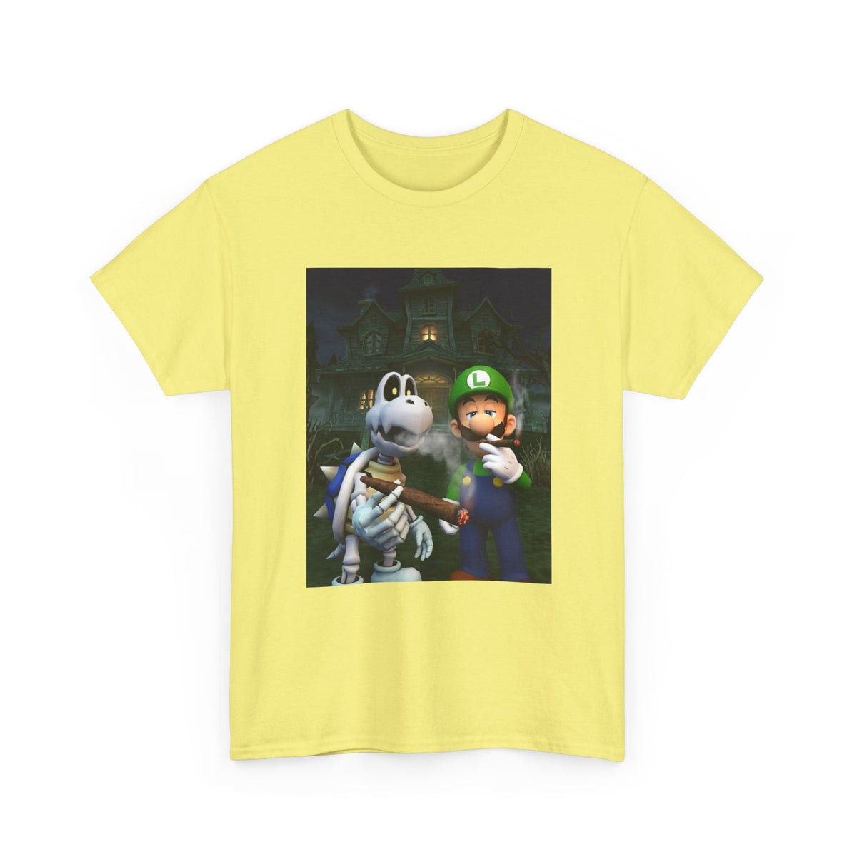 Luigi And Dry Bones Smoking Cigars