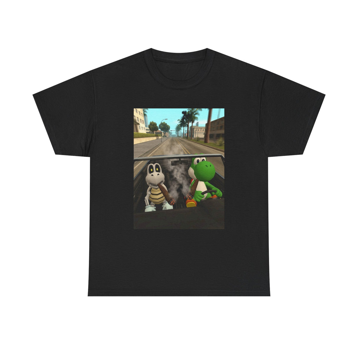 Yoshi And Dry Bones Cruising And Smoking (Design 5)
