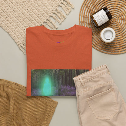 Visitor Exploring Neon Alley Tee