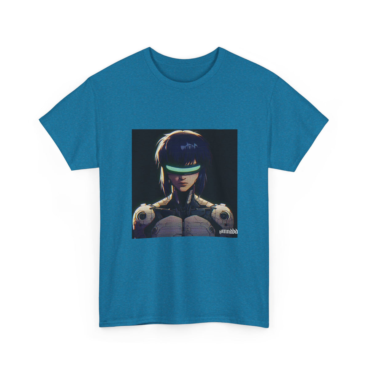 Cybernetic Major Motoko Kusanagi Glitch Art Tee