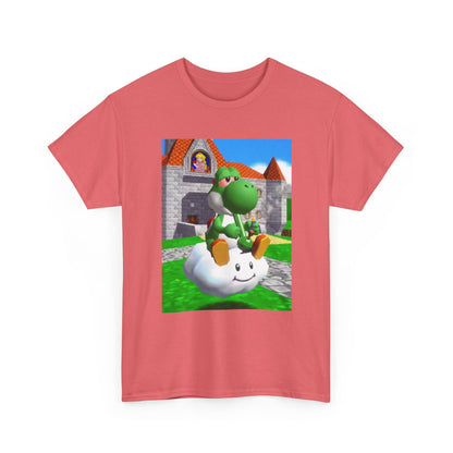 Yoshi Chilling On Cloud At Princess Peach's Castle